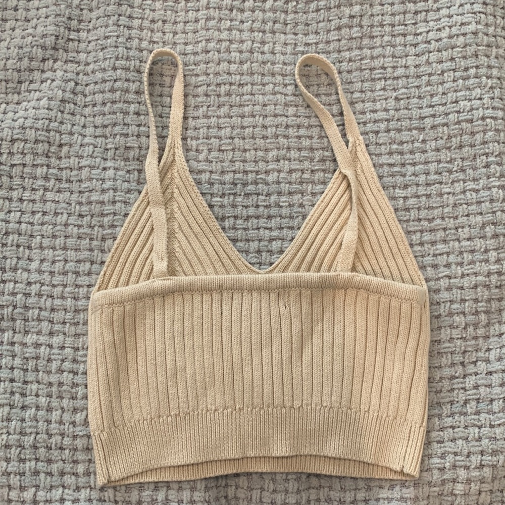 Beige Crochet Top - Picture 2 of 3
